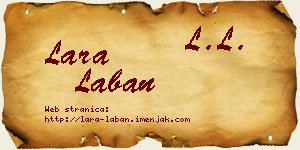 Lara Laban vizit kartica